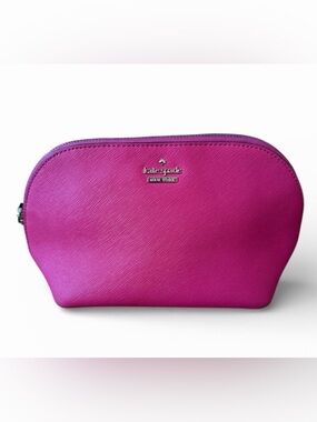 Kate Spade ♠️ Hot Pink Saffiano Cosmetic Pouch
